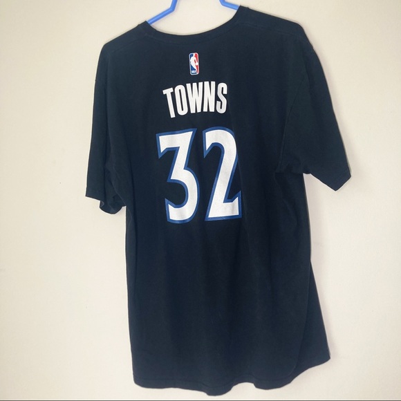 MINNESOTA TIMBERWOLVES Karl Anthony Towns ADIDAS Tee shirt SIZE XL EUC - Picture 2 of 3